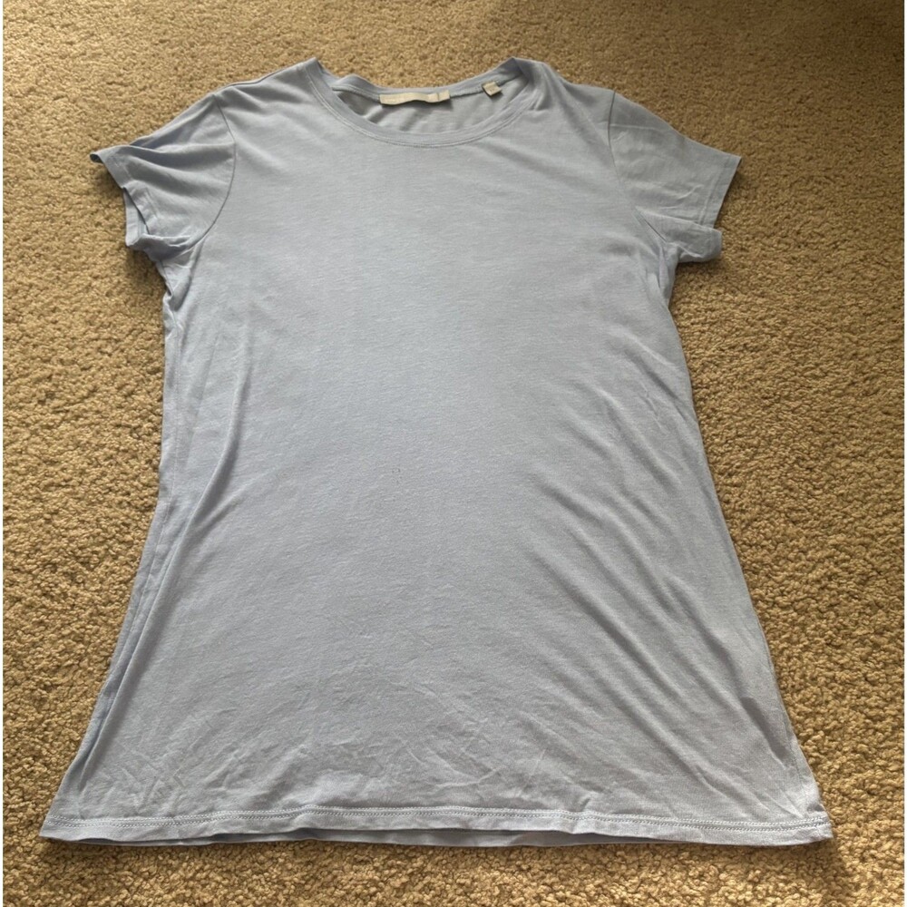 VINCE T-Shirt Size L Light Blue Capsule Minimalist Basics Small